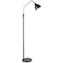 2_Bassett Walden 56" High Bronze Metal Arc Arm Reading Floor Lamp