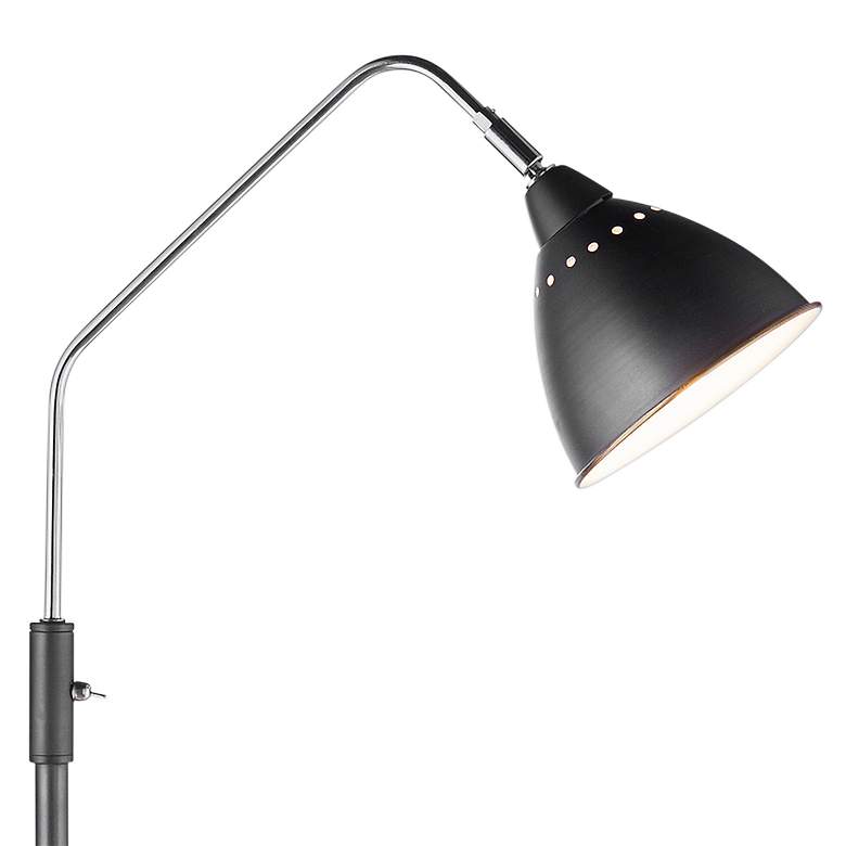 Image 3 Bassett Walden 56" High Bronze Metal Arc Arm Reading Floor Lamp more views