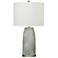 Bassett William 28" Silver Brass and Cement Finish Table Lamp