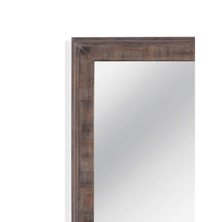 Image 3 Bassett Zip Weathered Gray 40" x 80" Rectangular Floor Mirror more views