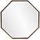Bastian Antique Bronze 28" Octagonal Wall Mirror