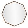 6_Bastian Antique Bronze 28" Octagonal Wall Mirror more views