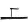 1_Bastone 3.88"H x 36.25-50"W 2-Light Linear Pendant in Black