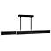 Bastone 3.88"H x 36.25-50"W 2-Light Linear Pendant in Black