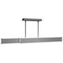 1_Bastone 3.88"H x 36.25-50"W 2-Light Linear Pendant in Brushed Nickel