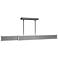 Bastone 3.88"H x 36.25-50"W 2-Light Linear Pendant in Brushed Nickel
