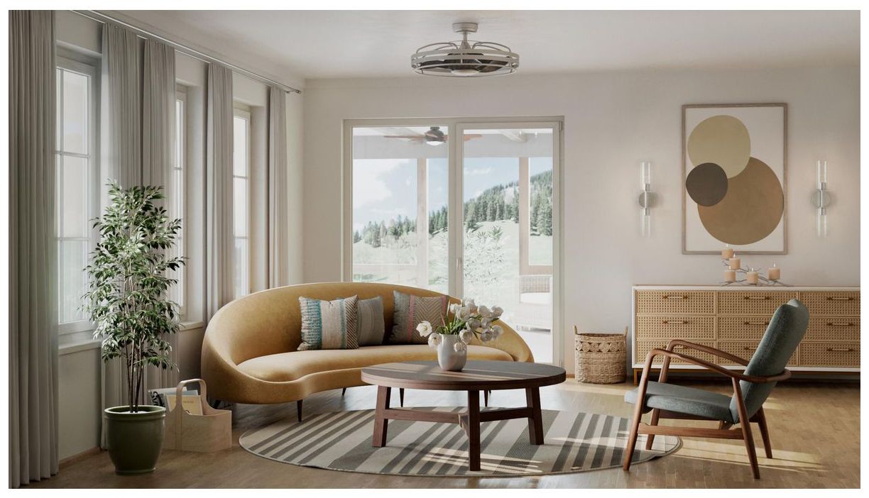 Image 3 Bastrop Collection 26" Three-Blade Ceiling Fan with 3 Speed Remote Control more views