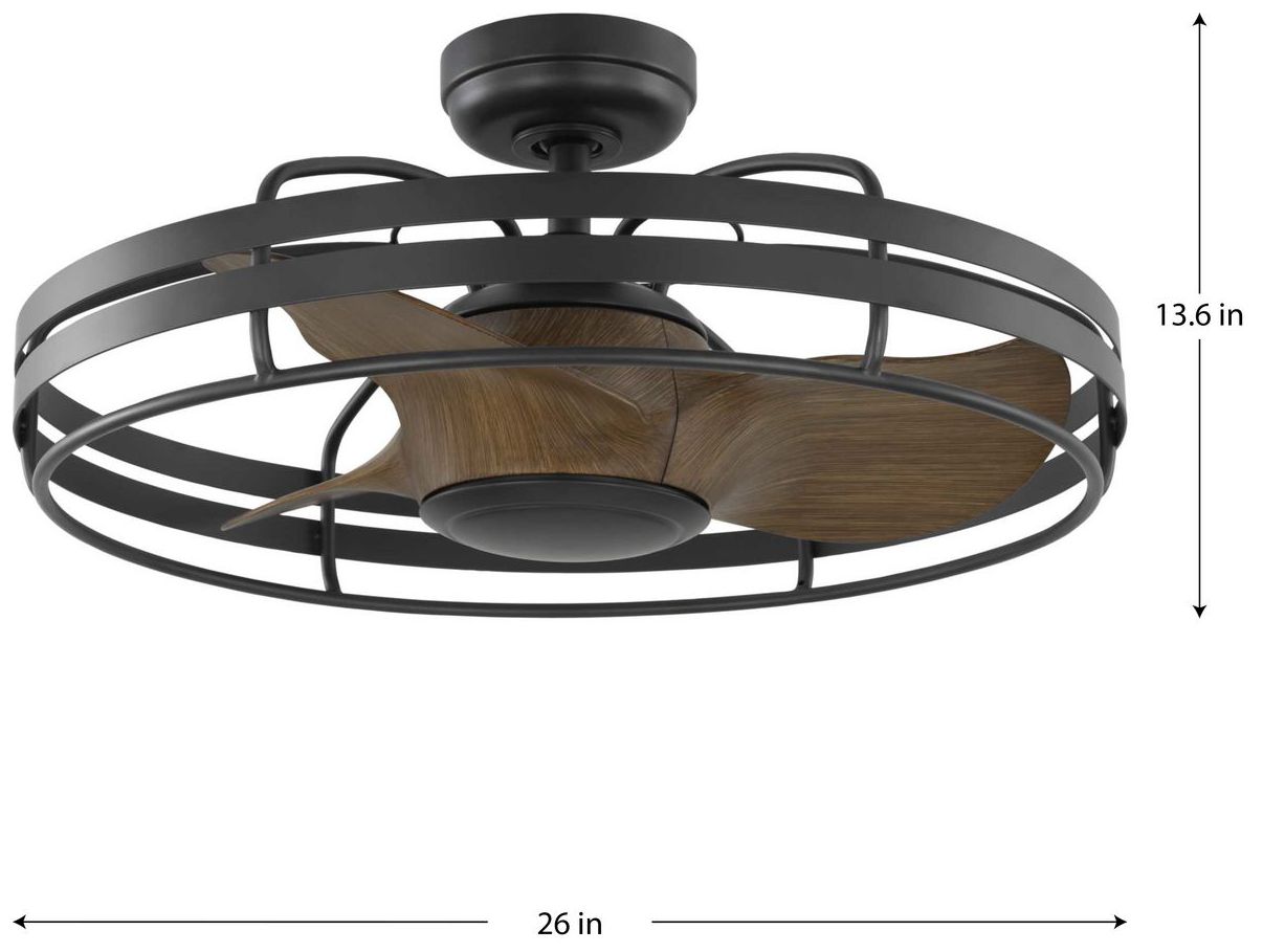 Image 4 Bastrop Collection 26" Three-Blade Ceiling Fan with 3 Speed Remote Control more views