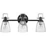 1_Bath Easton-Three Light Vanity-Black With Chrome Accents