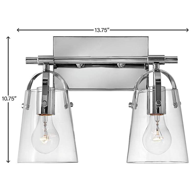 Image 6 Bath Foster-Two Light Vanity-Chrome more views