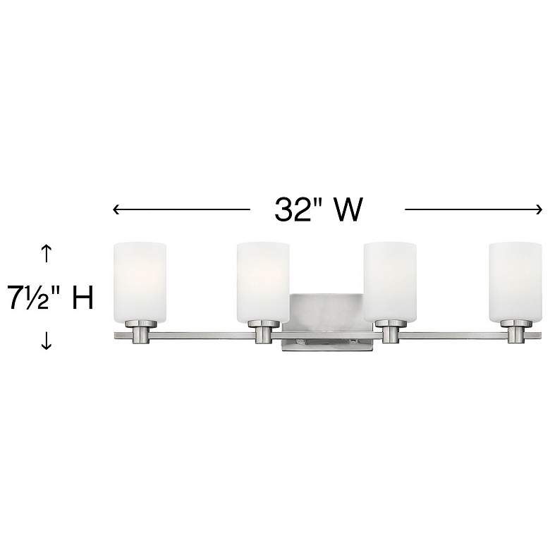 Image 4 Bath Karlie-Four Light Vanity-Brushed Nickel more views