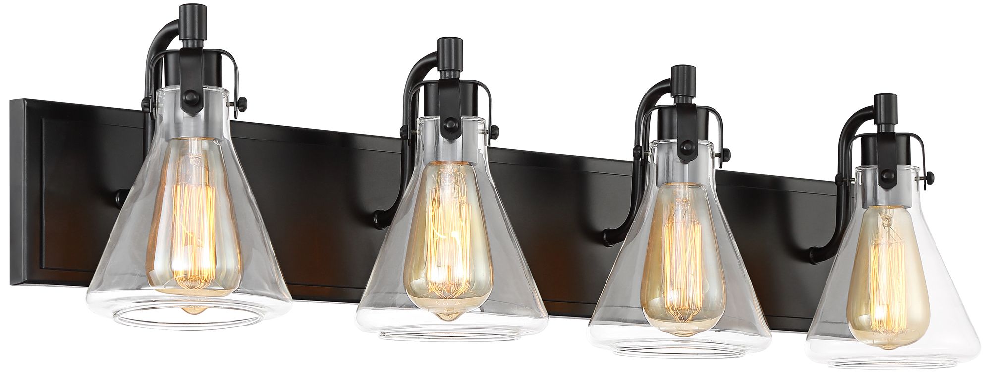 Bath Kit: Possini Euro Cindy Bath Light with Uttermost Webster Wall Mirror in scene