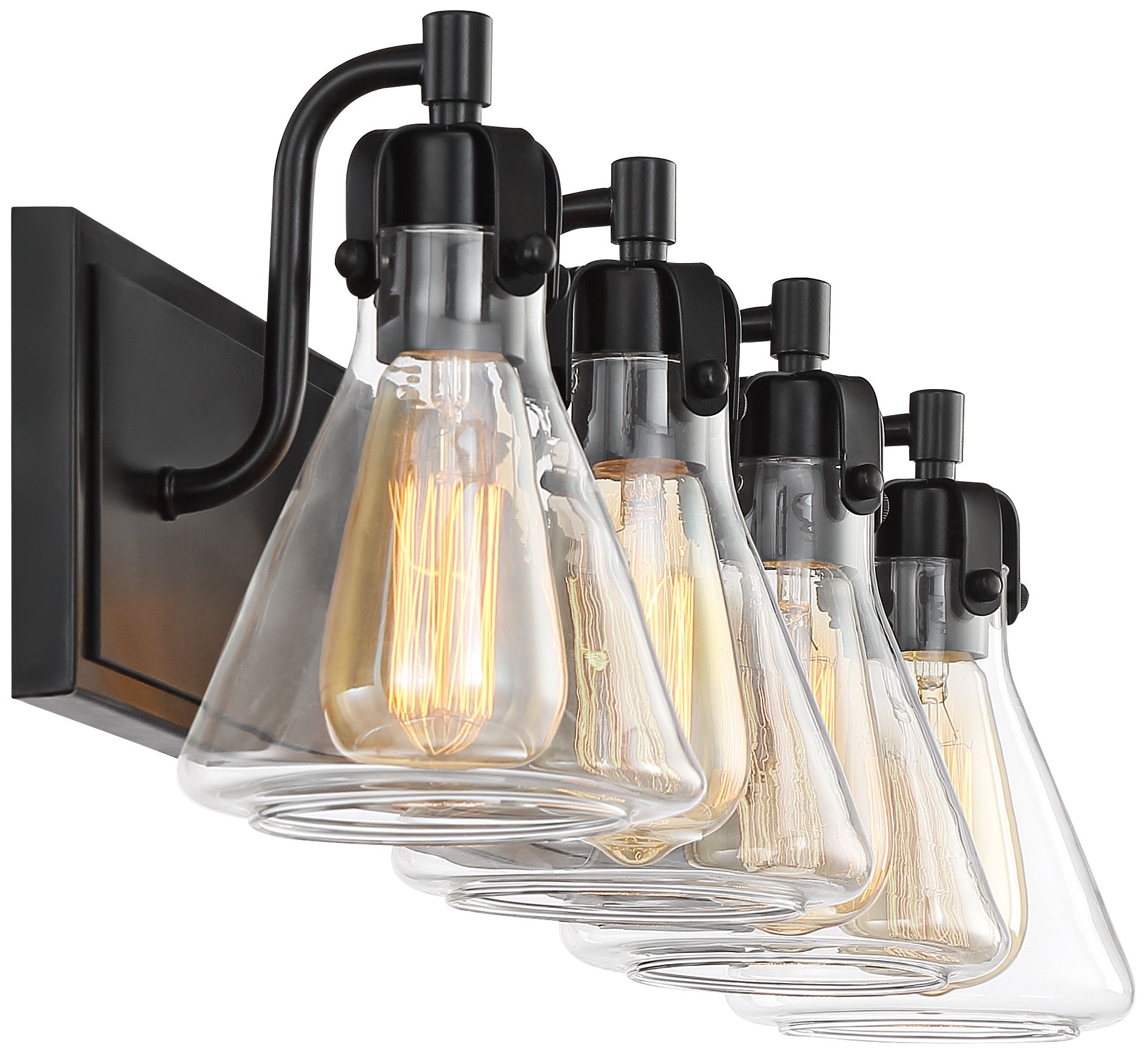 Bath Kit: Possini Euro Cindy Bath Light with Uttermost Webster Wall Mirror in scene