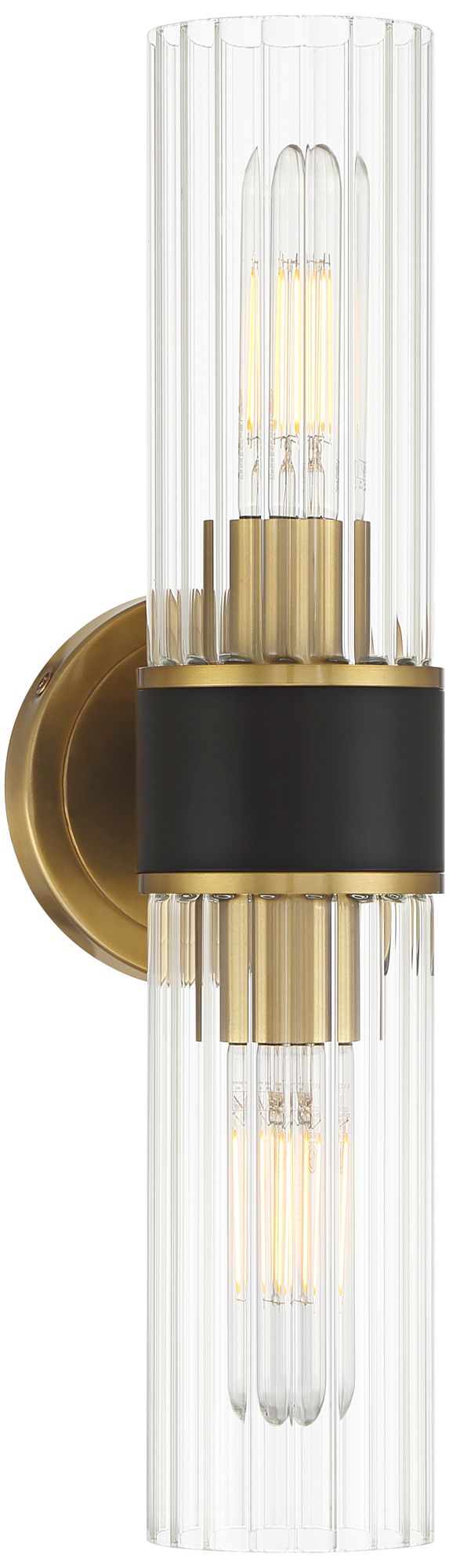 Watch A Video About the Possini Euro Idyl Warm Gold and Black 2 Light Bath Light