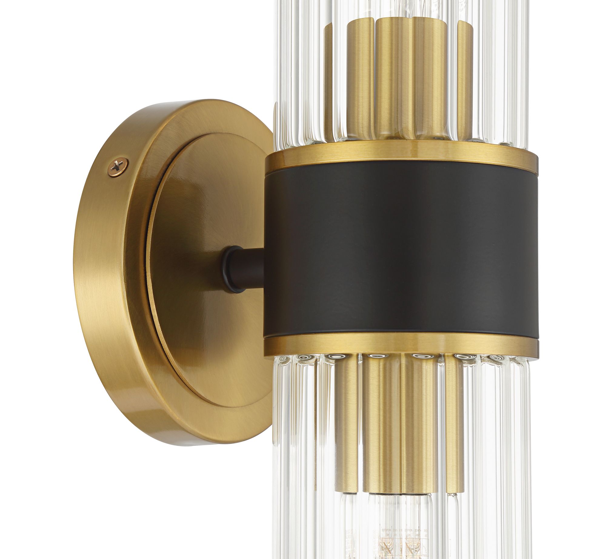Watch A Video About the Possini Euro Idyl Warm Gold and Black 2 Light Bath Light