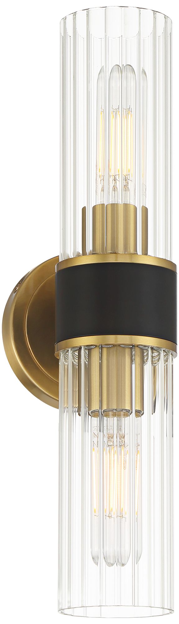 Watch A Video About the Possini Euro Idyl Warm Gold and Black 2 Light Bath Light