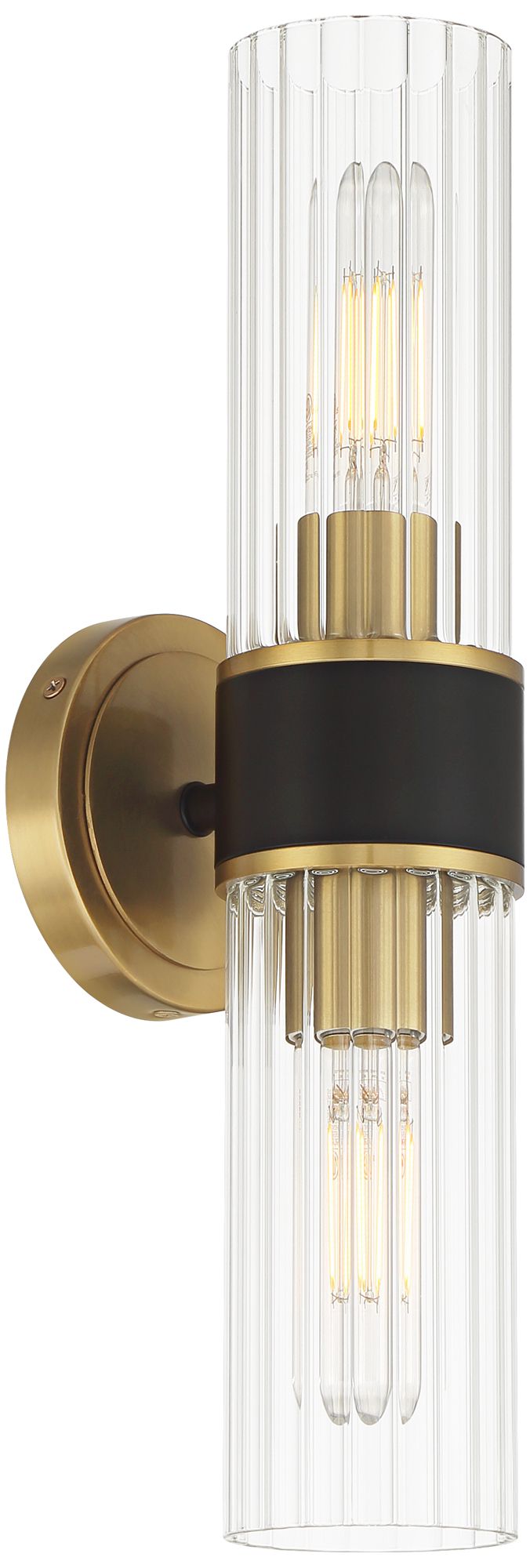 Watch A Video About the Possini Euro Idyl Warm Gold and Black 2 Light Bath Light