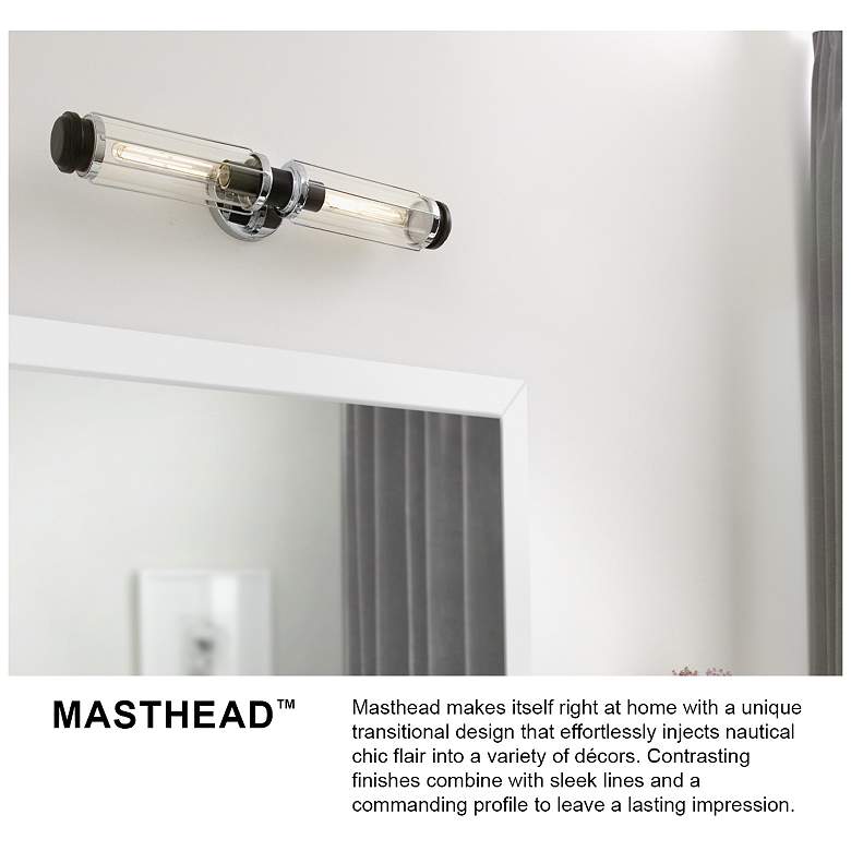 Image 7 Bath Masthead-Single Light Vanity-Heritage Brass more views