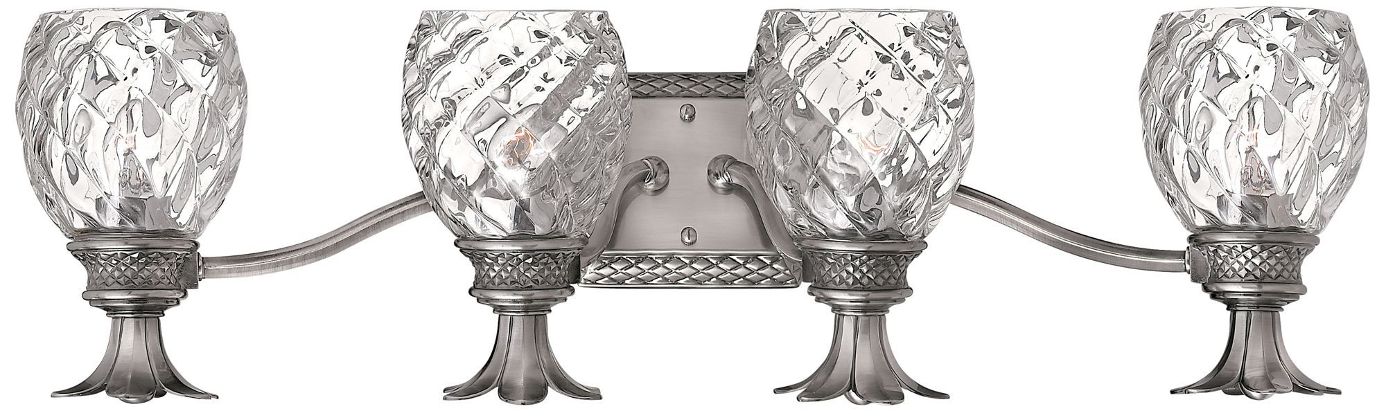 Bath Plantation-Four Light Vanity-Polished Antique Nickel