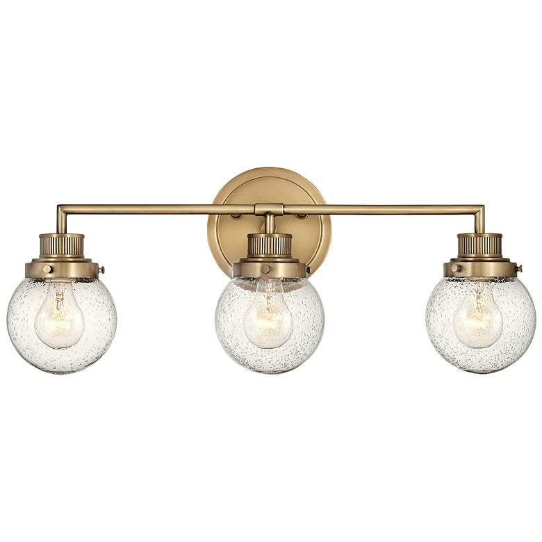 Image 3 Bath Poppy-Three Light Vanity-Heritage Brass more views