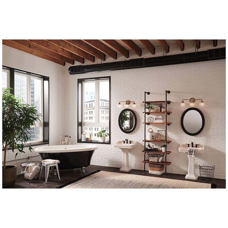 Image 7 Bath Poppy-Three Light Vanity-Heritage Brass more views