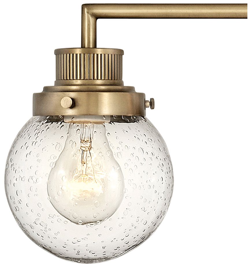 Bath Poppy-Three Light Vanity-Heritage Brass