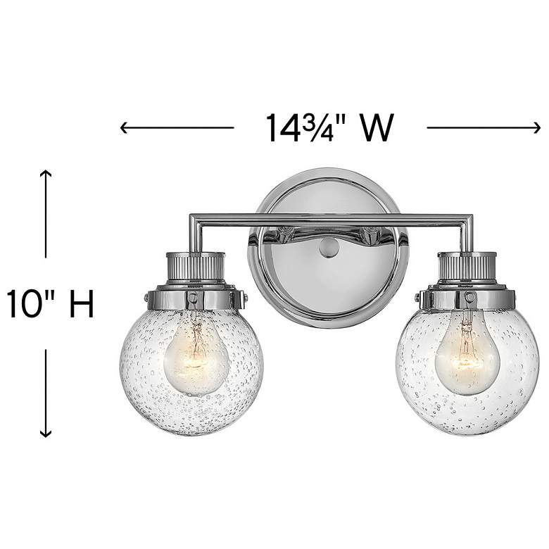 Image 4 Bath Poppy-Two Light Vanity-Chrome more views