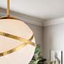 6_Batignolles 24 3/4"W Spring Gold Leaf Multi-Light Pendant more views