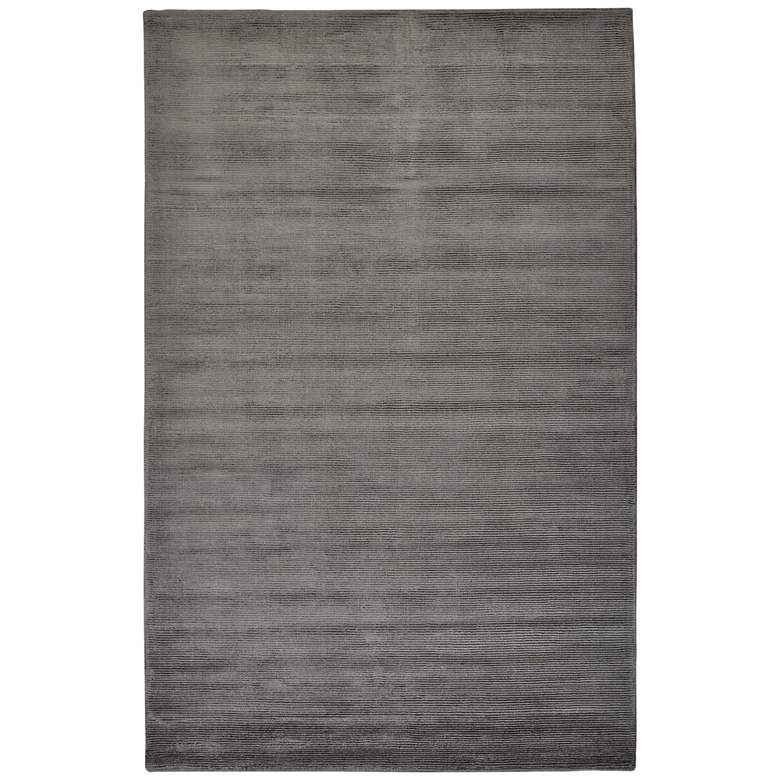 Image 1 Batisse Modern Solid Hand Woven Gray Area Rug 8717F