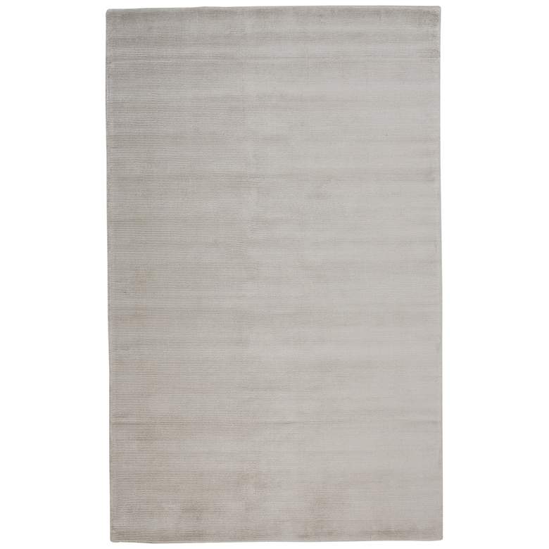 Image 1 Batisse Modern Solid Hand Woven Gray Area Rug 8717F