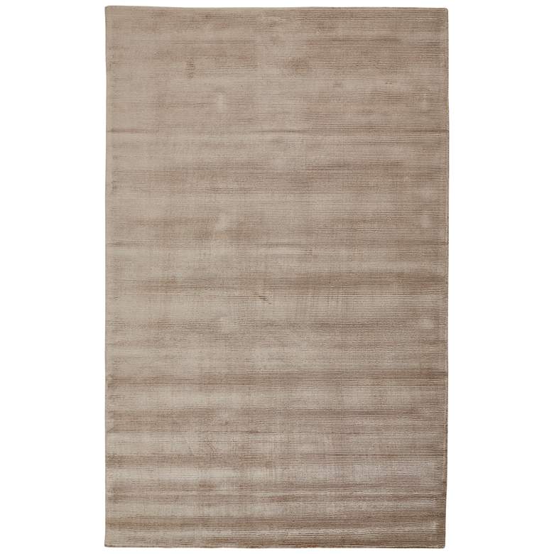 Image 1 Batisse Modern Solid Hand Woven Tan Area Rug 8717F