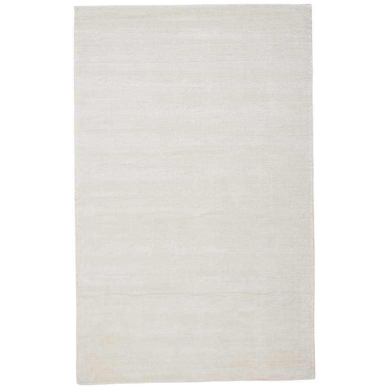 Image 1 Batisse Modern Solid Hand Woven White Area Rug 8717F