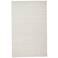 Batisse Solid Hand Woven White Area Rug 8717F 5' x 8'