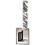 2_Baton 16"H x 5"W 1-Light Crystal Wall Sconce in Polished Nickel
