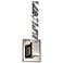 Baton 16"H x 5"W 1-Light Crystal Wall Sconce in Polished Nickel