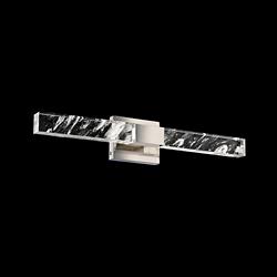 Baton 5"H x 26"W 2-Light Crystal Wall Sconce in Polished Nickel