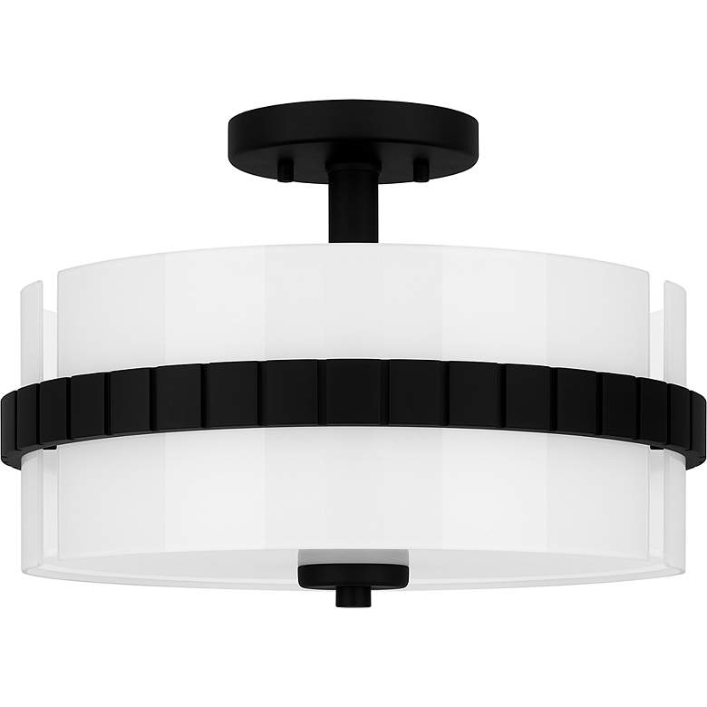 Image 4 Baud 2-Light Matte Black Semi-Flush Mount more views