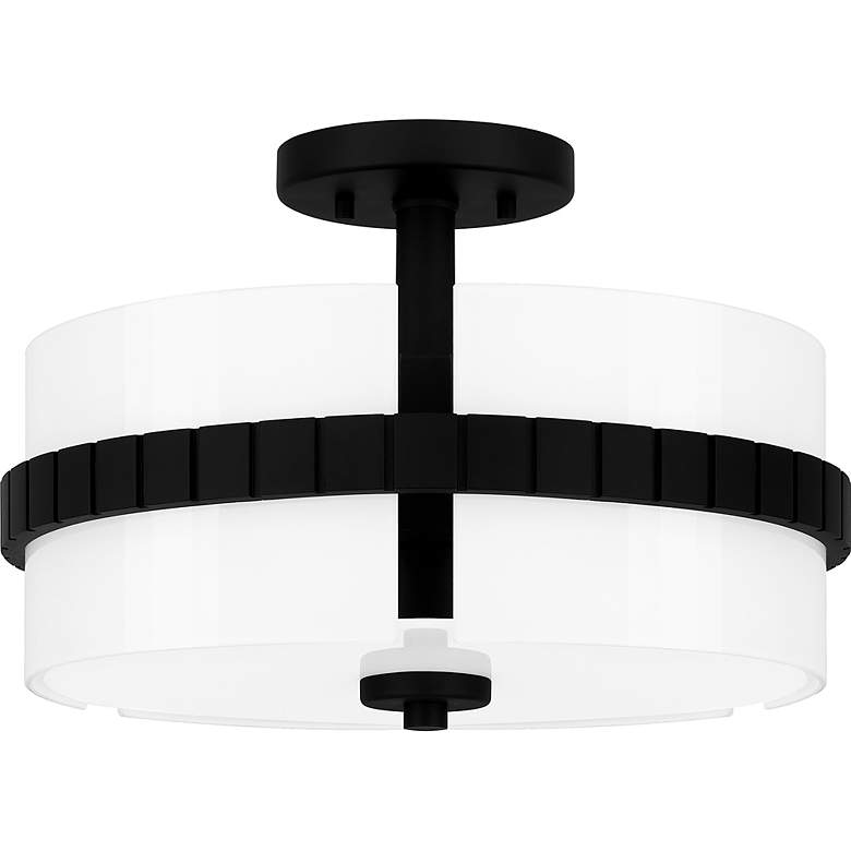 Image 5 Baud 2-Light Matte Black Semi-Flush Mount more views