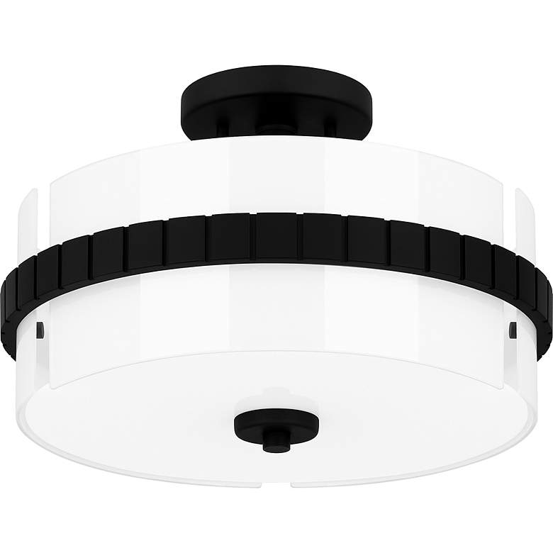 Image 7 Baud 2-Light Matte Black Semi-Flush Mount more views