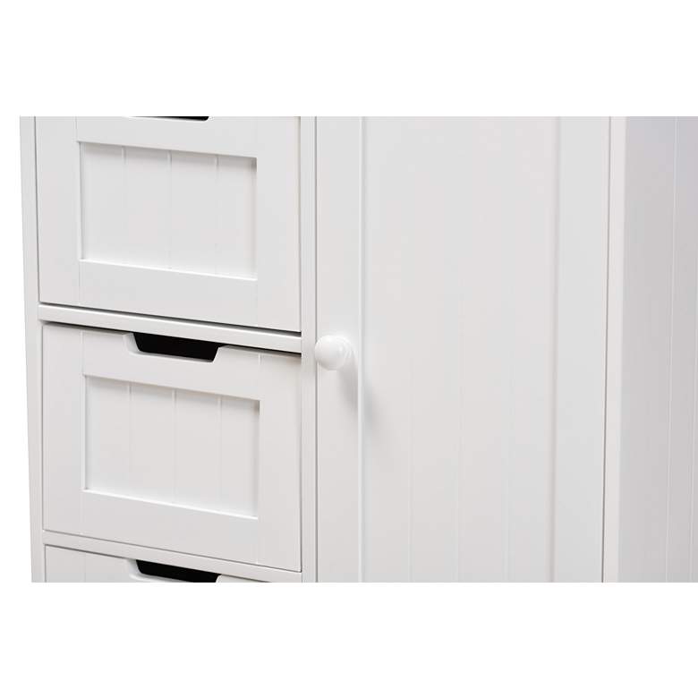 Image 5 Bauer 22 inch Wide 4-Drawer White Bathroom Storage Cabinet more views