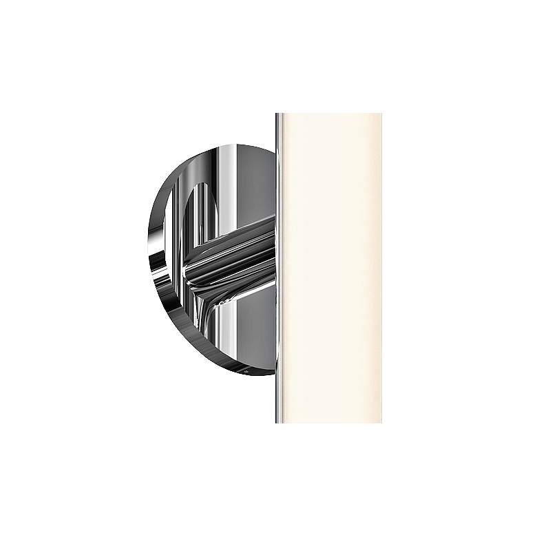 Image 2 Bauhaus Columns 24" High Polished Chrome LED Wall Sconce more views
