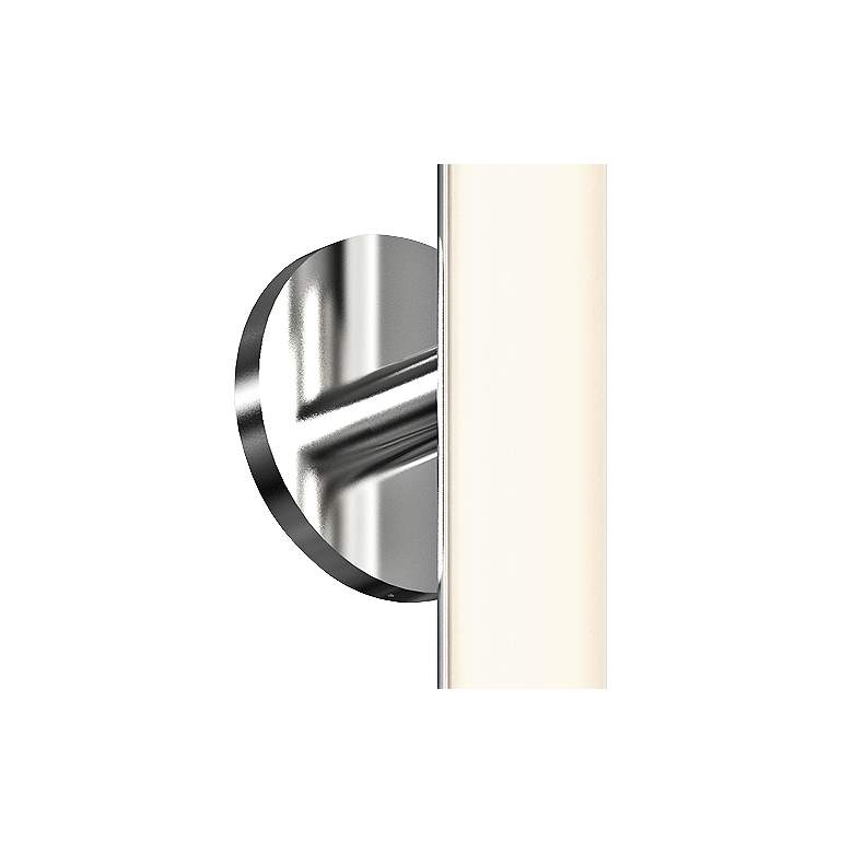 Image 2 Bauhaus Columns 24"H Satin Chrome LED Wall Sconce more views