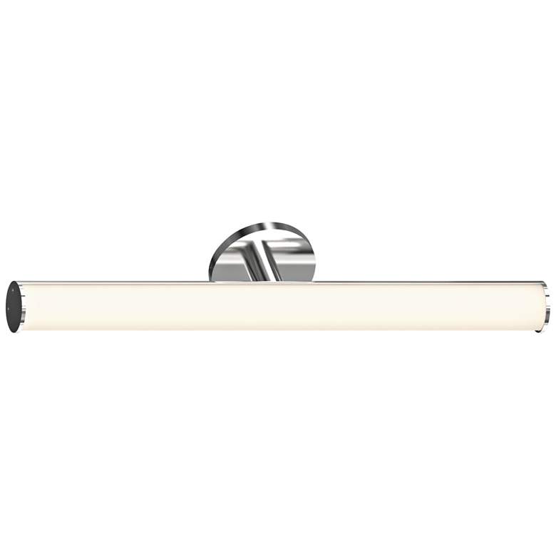 Image 3 Bauhaus Columns 24"H Satin Chrome LED Wall Sconce more views