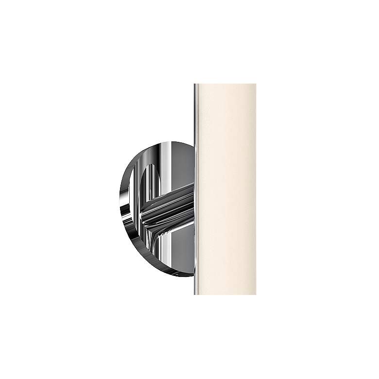 Image 2 Bauhaus Columns 32" High Polished Chrome LED Wall Sconce more views