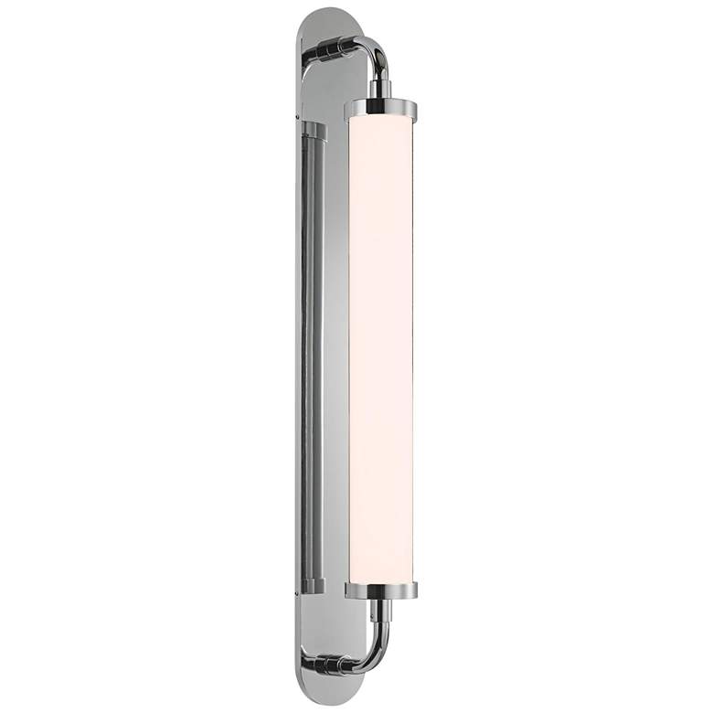 Image 1 Bauhaus Revisited Klammer 22 1/2"H Polished LED Wall Sconce