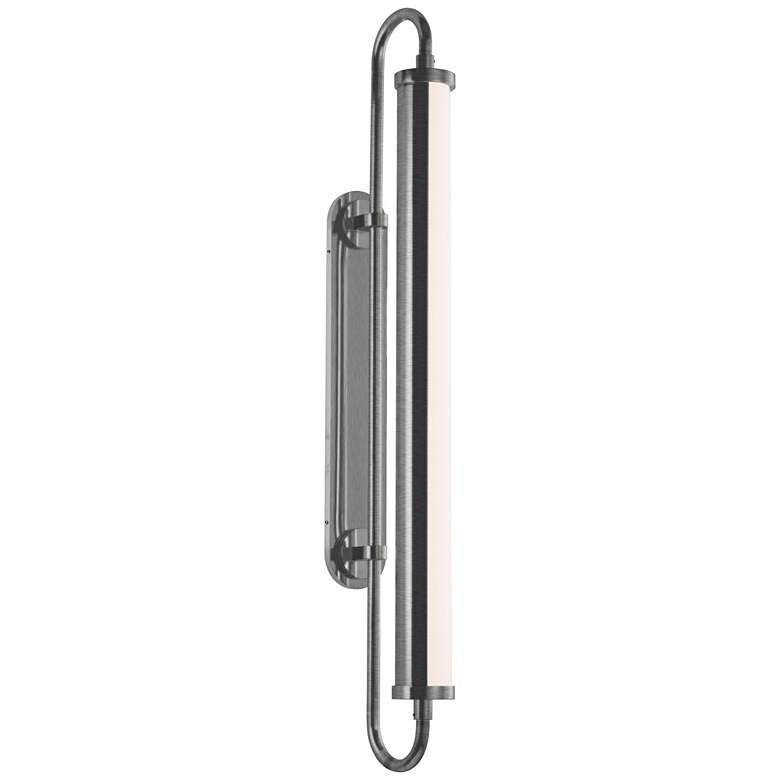 Image 1 Bauhaus Revisited Rohr 22 1/2 inchH Satin Chrome LED Wall Sconce