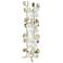 Bauhinia Bud 10 3/4" High Nickel and Glass Decorative Vase