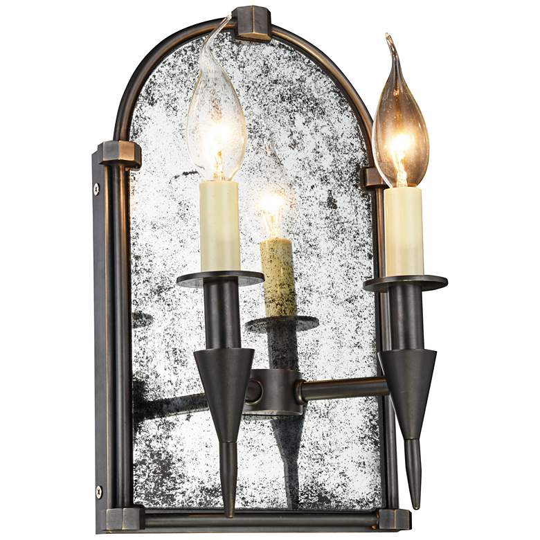 Image 1 Bavaria 14" High Bronze 2-Light Wall Sconce