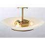 3_Bax 14" Wide Soft Brass with Sand Coal Ceiling Light more views