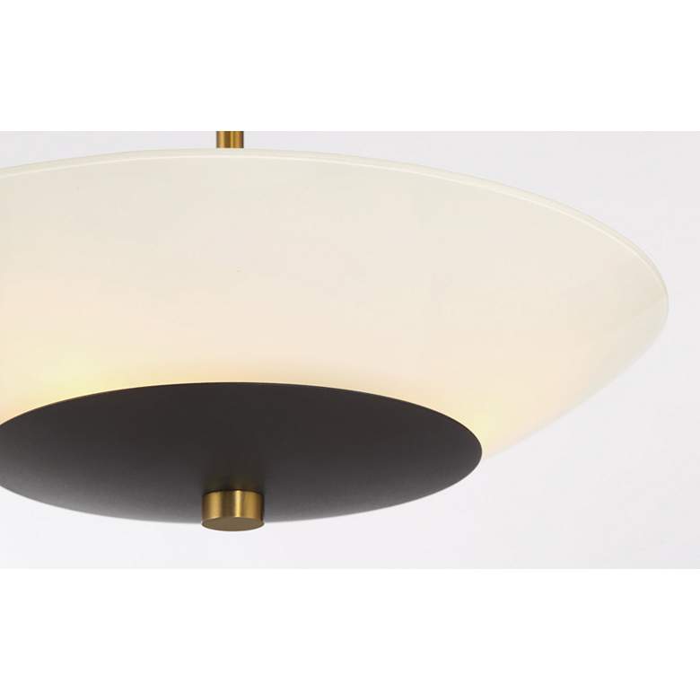 Image 7 Bax 14" Wide Soft Brass with Sand Coal Ceiling Light more views